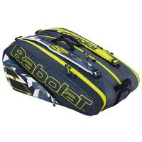 Babolat Pure Aero 12 Racket Bag - Black/Green (2023)