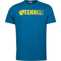 Head Mens Font Tee - Blue/Yellow