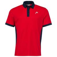 Head Mens Slice Polo Shirt - Red/Dark Blue