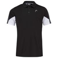 HEAD Mens Club Tech Polo Shirt - Black