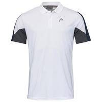 Head Mens Club Tech Polo Shirt - White/Dark Blue