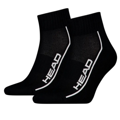 HEAD Performance Short Crew Socks (2 Pairs) - Black