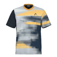 Head Mens Topspin T-Shirt - Navy/Yellow