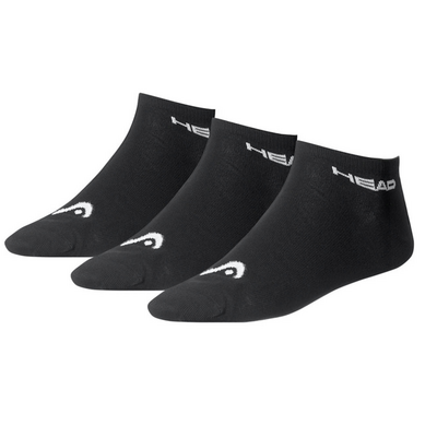 HEAD Performance Sneaker Socks (3 Pairs) - Black