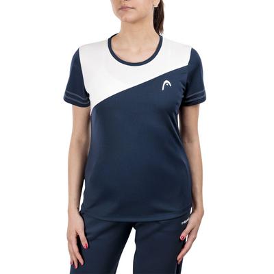 HEAD Womens Tie Break Tee - Navy/White
