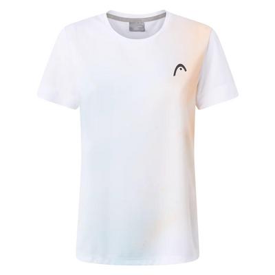 HEAD Womens Tie Break II T-Shirt - Apricot/Print Vision