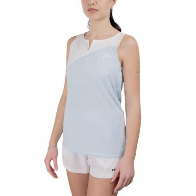 HEAD Womens Spirit Tank Top - Light Blue/White