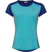 HEAD Womens Sammy T-Shirt - Aqua/Royal Blue