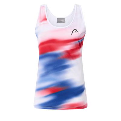 HEAD Womens Blur Tank Top - Royal/Print Vision II