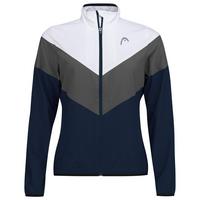 HEAD Womens Club Jacket - Navy Blue/White