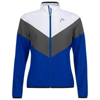 HEAD Womens Club Jacket - Royal Blue/White