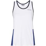 Head Womens Club Tank Top - White/Royal Blue