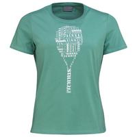 HEAD Womens Typo Tee - Green