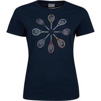 Head Womens Racquet Tee - Dark Blue