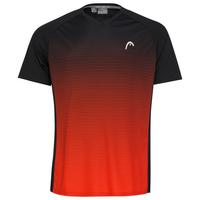 Head Boys Topspin Tee - Black/Tangerine