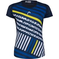 Head Girls Sammy T-Shirt - Dark Blue/Yellow