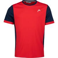 Head Boys Davies Tee - Red/Dark Blue
