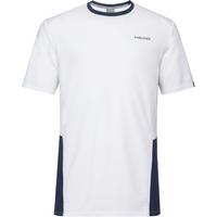 Head Boys Club Tech T-Shirt - White/Dark Blue