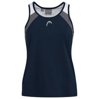 Head Girls Club Tank - White/Dark Blue