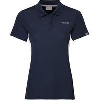 HEAD Girls Club Tech Polo Shirt - Dark Blue