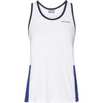 Head Girls Club Tank Top - White/Royal Blue 