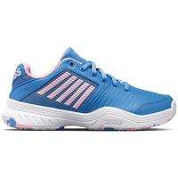 K-Swiss Kids Court Express Omni Tennis Shoes - Light Blue/Pink