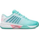 K-Swiss Kids Hypercourt Express 2 HB Tennis Shoes - Aruba Blue/Pink