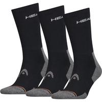 Head Performance Crew Socks (3 Pairs) - Black/Grey