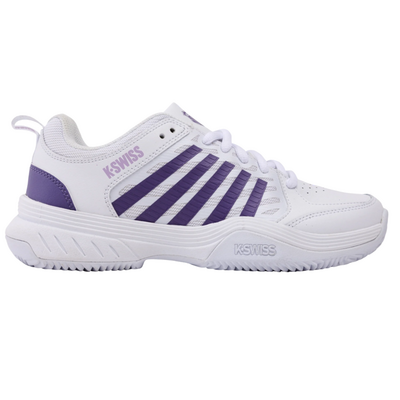K-Swiss Womens Court Express 2 Tennis Shoes - White / Purple Haze/ Neon Lavender