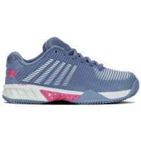 K-Swiss Womens Hypercourt Express 2 HB Court Tennis Shoes - Blue Blush/Carmine Rose