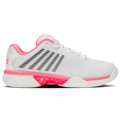 K-Swiss Womens Hypercourt Express 2 Tennis Shoes - White/Pink