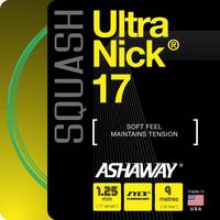 Ashaway UltraNick 17 Squash String Set - Green