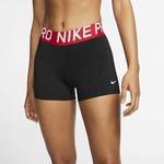 Nike Womens Pro 3 Inch Shorts - Black/Gym Red