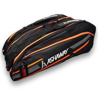 Ashaway ATB866T Triple Thermo 9 Racket Bag - Black/Orange
