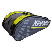 Ashaway ATB 871T Triple Racket Bag - Grey/Yellow