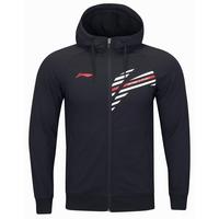 Li-Ning Mens Knit Full Zip Hoodie - Black