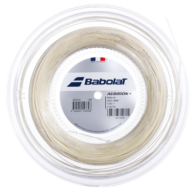 Babolat Addixion+ 16 (1.30mm) 200m Tennis String Reel - Natural