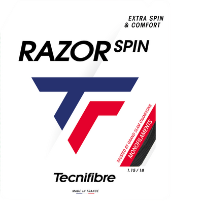 Tecnifibre Razor Spin Tennis String 12m Set- Carbon