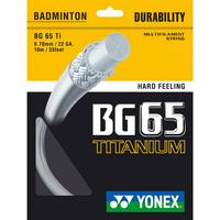 Yonex BG65Ti Badminton String Set - White
