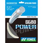 Yonex BG80 Power Badminton String Set - White