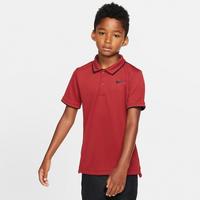 Nike Boys Dri-FIT Tennis Polo - Team Crimson/Black