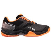 NOX Mens AT10 Padel Shoes - Black/Orange