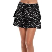 Lucky in Love Womens Let It Glow Skirt - Black/White