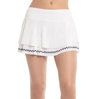 Lucky in Love Womens Finish Line Pleated Skirt - White