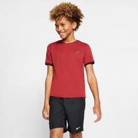 Nike Boys Dri-FIT Short Sleeve Tennis Top - Team Crimson/Black