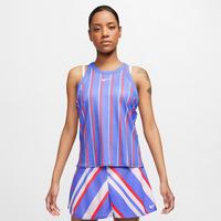 Nike Womens Dry Print Tennis Tank - Purple/Red