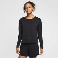 Nike Womens Yoga Long Sleeved Top - Black/Dark Smoke