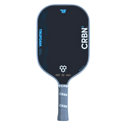 CRBN TruFoam Waves 14mm (Elongated/Long Handle) Pickleball Paddle - Grey/Black