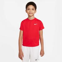 Nike Boys Dri-FIT Victory Short-Sleeve Tennis Top - University Red