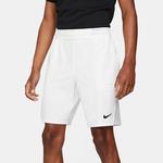 Nike Mens Advantage 9 Inch Tennis Shorts - White